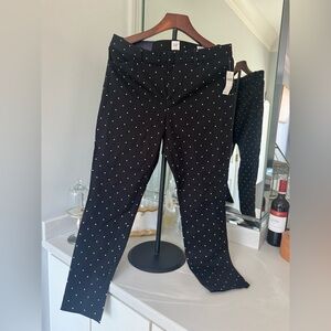 GAP Black Skinny with White Dots pants US10